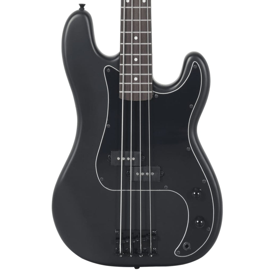 Basgitaar voor beginners elektrisch met tas 4/4 46" zwart