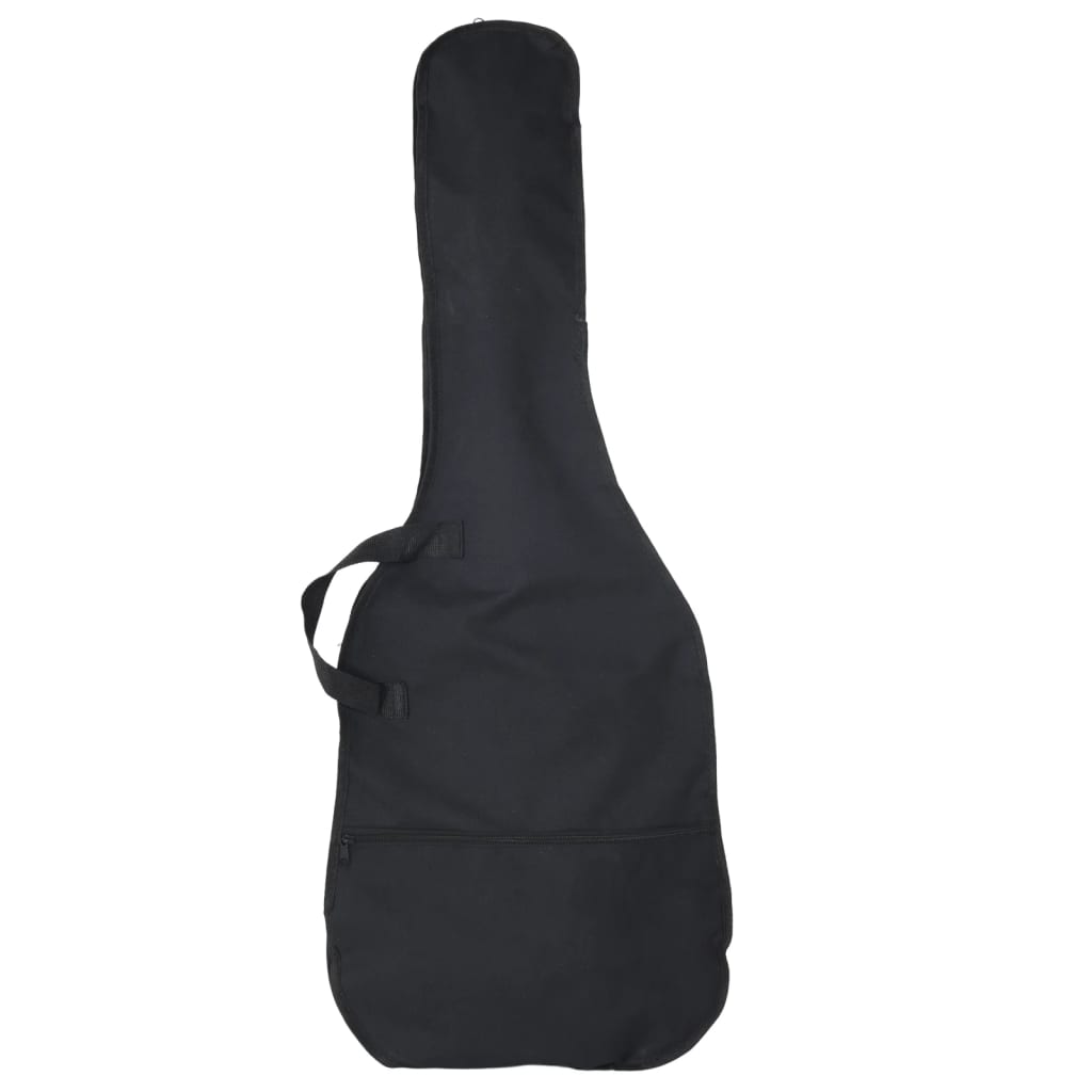 Basgitaar voor beginners elektrisch met tas 4/4 46" zwart