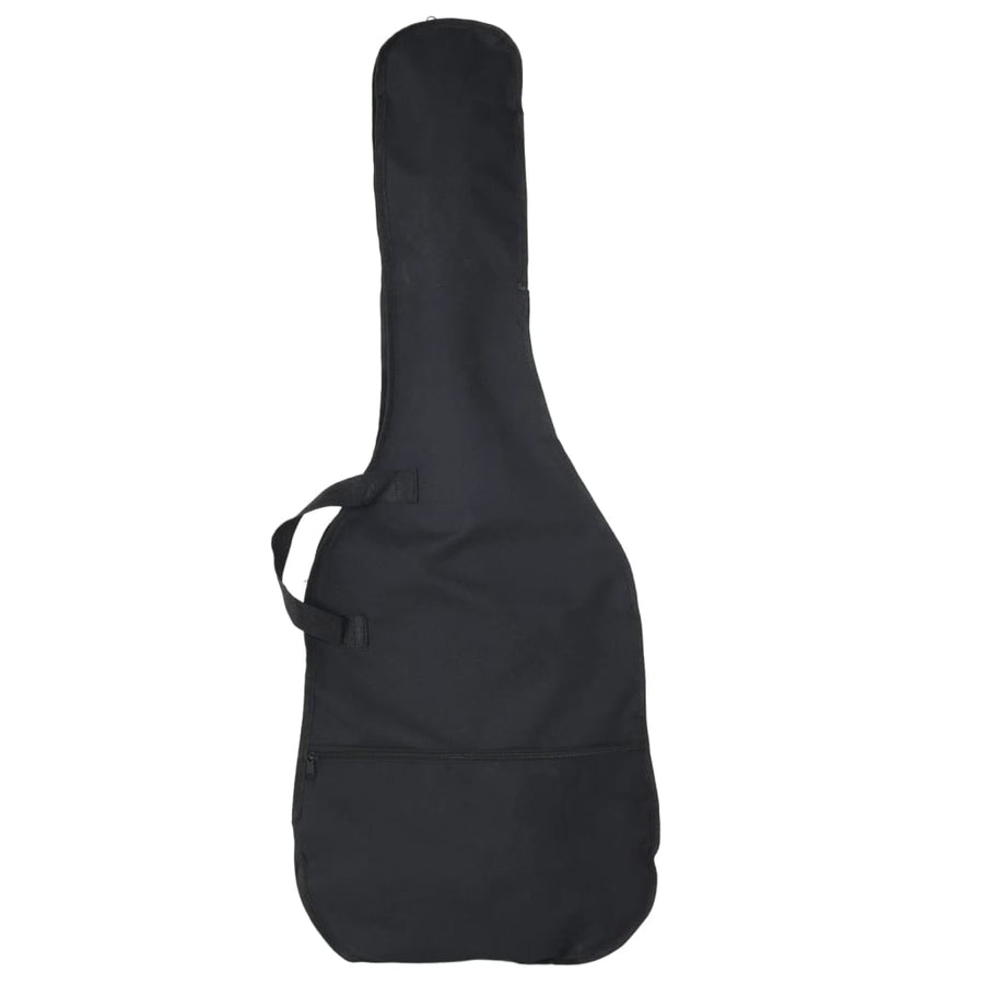 Basgitaar voor beginners elektrisch met tas 4/4 46" zwart