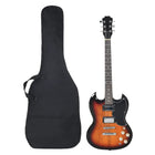 Gitaar Voor Beginners Elektrisch Met Tas 4/4 39" 102 x 33 cm Bruin en zwart