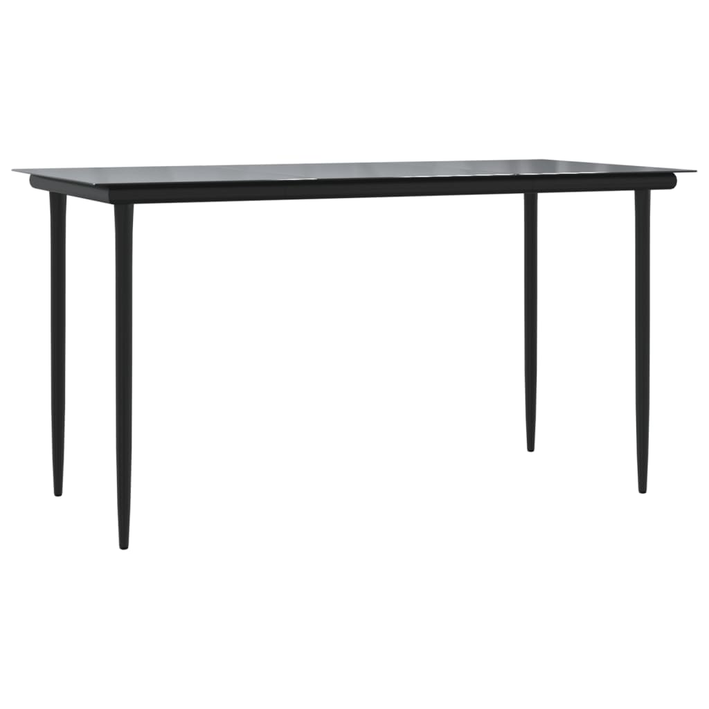 2-Delige Tuinset Met Kussens Poly Rattan Grijs 140 cm tafellengte Bank + Tafel