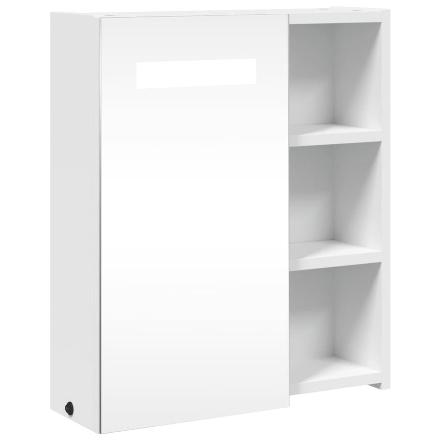 Badkamerkast Met Spiegel En Led 45 x 13 x 52 cm Wit