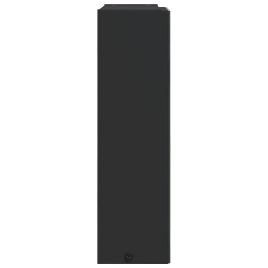 Badkamerkast Met Spiegel En Led 45 x 13 x 52 cm Zwart