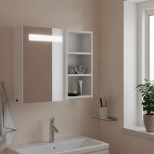 Badkamerkast Met Spiegel En Led 60 x 13 x 52 cm Wit