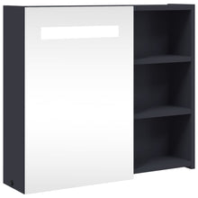 Badkamerkast Met Spiegel En Led 60 x 13 x 52 cm Grijs