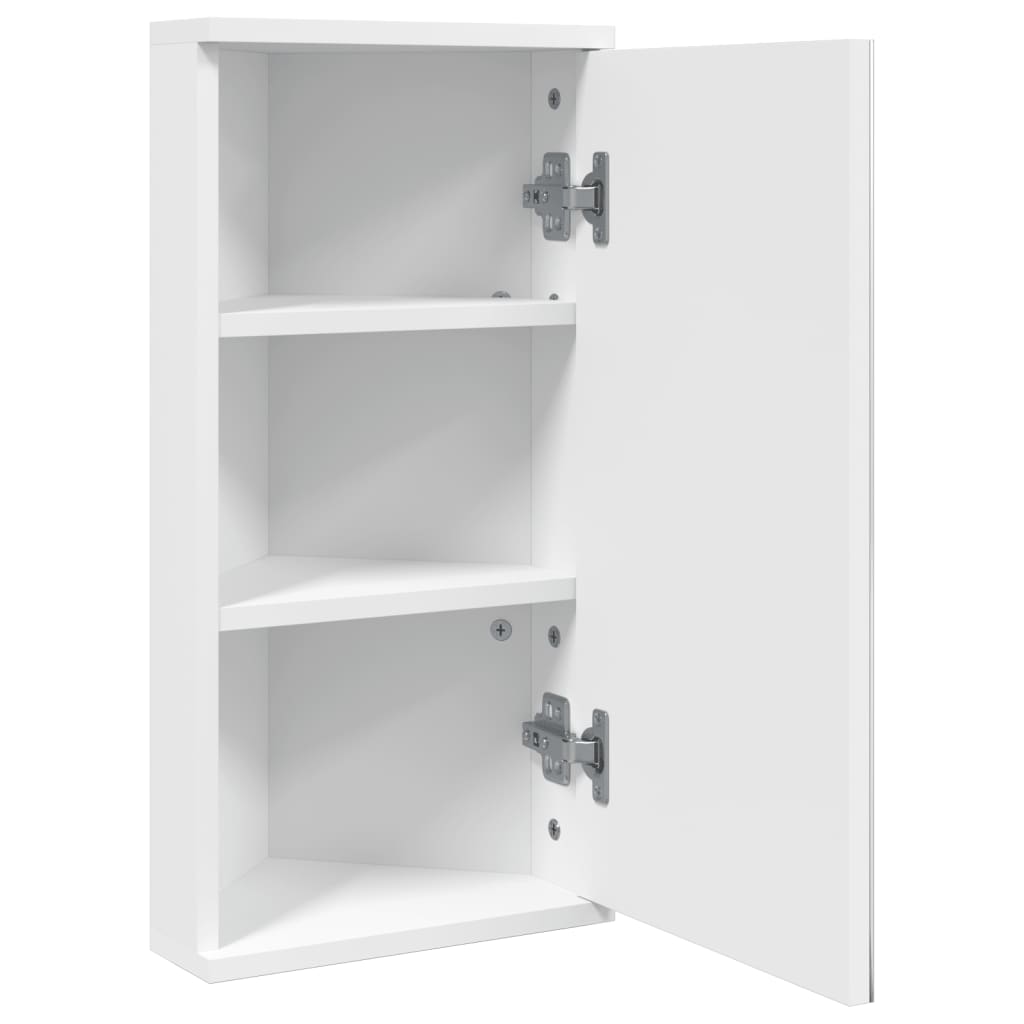 Badkamerkast Met Spiegel 30X24X60 Cm Wit