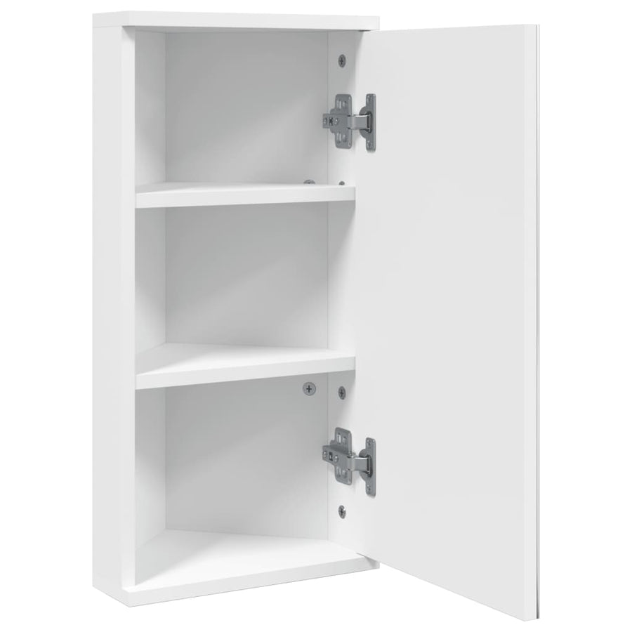 Badkamerkast Met Spiegel 30X24X60 Cm Wit