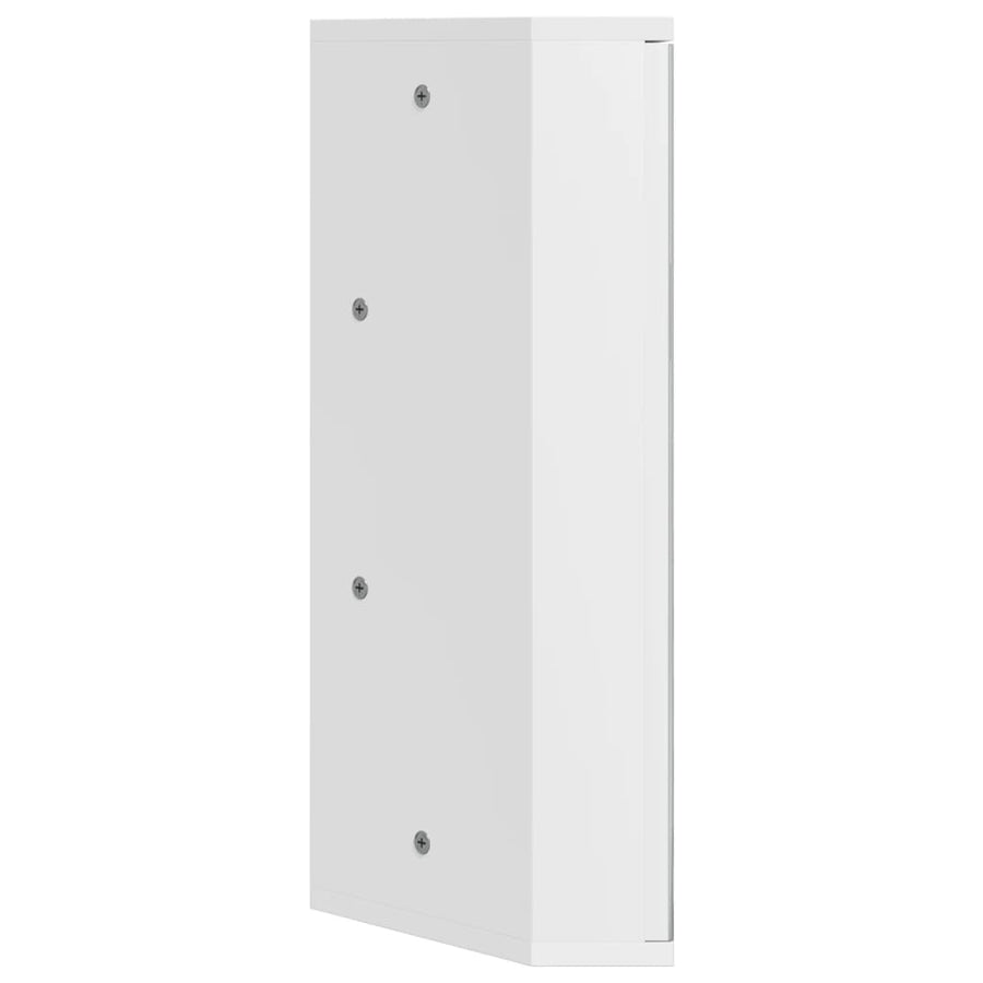 Badkamerkast Met Spiegel 30X24X60 Cm Wit