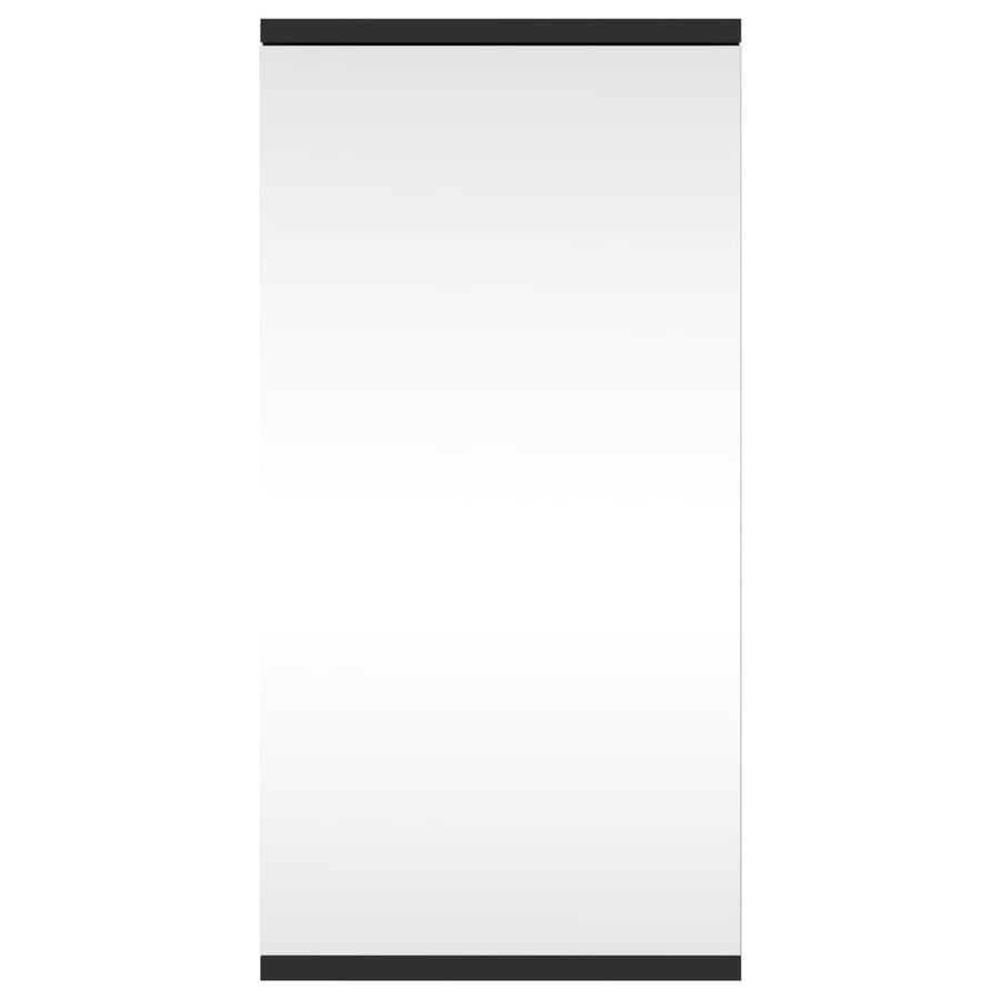 Badkamerkast Met Spiegel 30X24X60 Cm Zwart