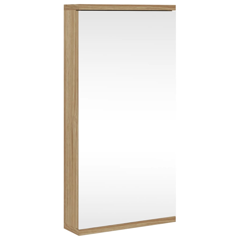 Badkamerkast Met Spiegel 30X24X60 Cm Eikenkleurig 1