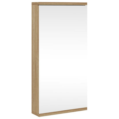 Badkamerkast Met Spiegel 30X24X60 Cm Eikenkleurig 1