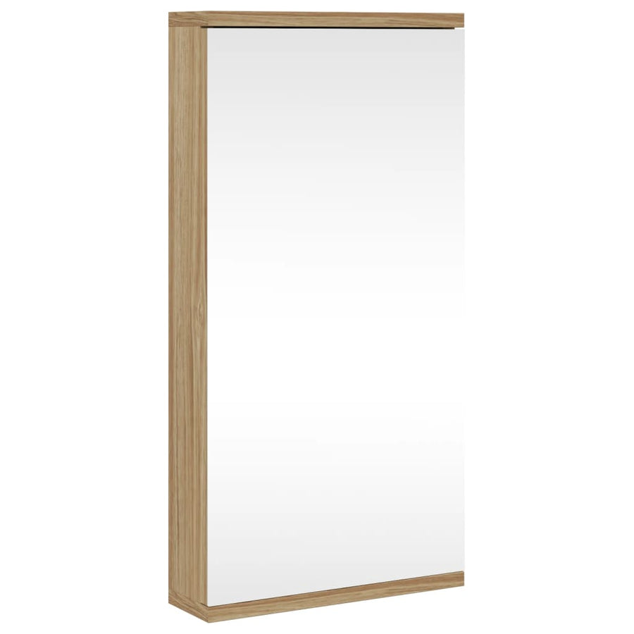 Badkamerkast Met Spiegel 30X24X60 Cm Eikenkleurig 1