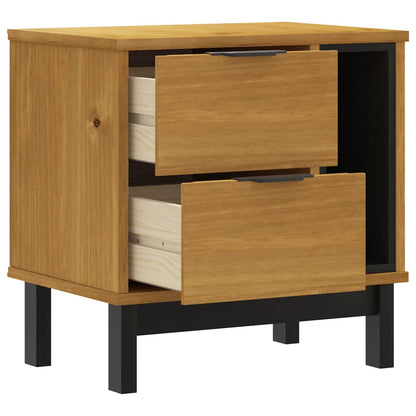 Nachtkastje Flam 49X35X50 Cm Massief Grenenhout