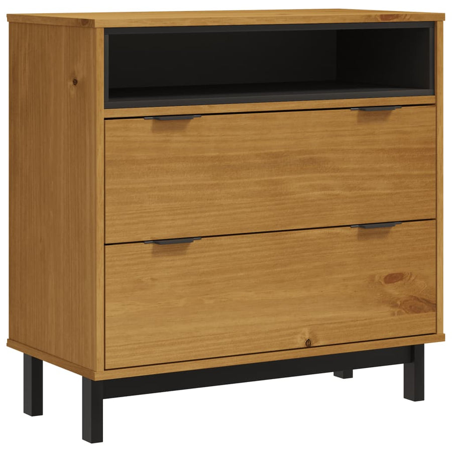 Ladekast Flam 80X40X80 Cm Massief Grenenhout