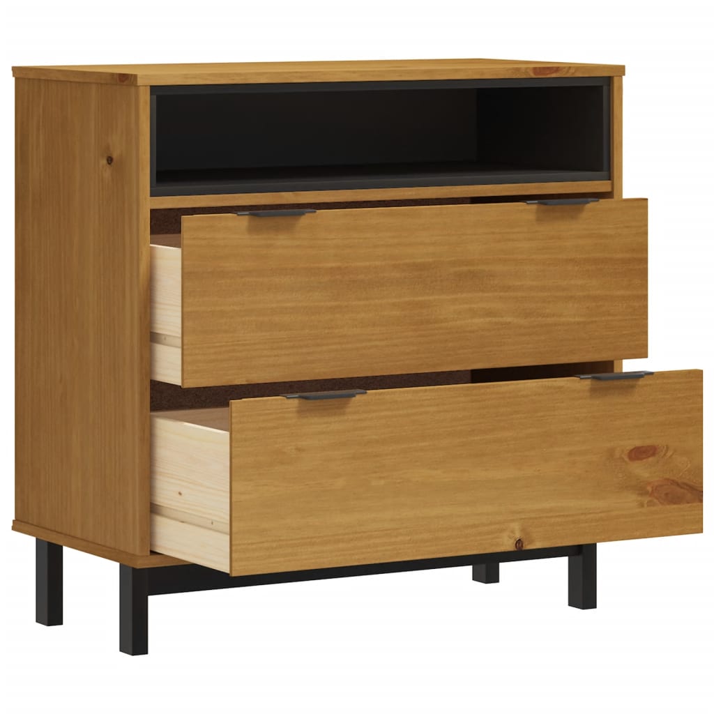 Ladekast Flam 80X40X80 Cm Massief Grenenhout