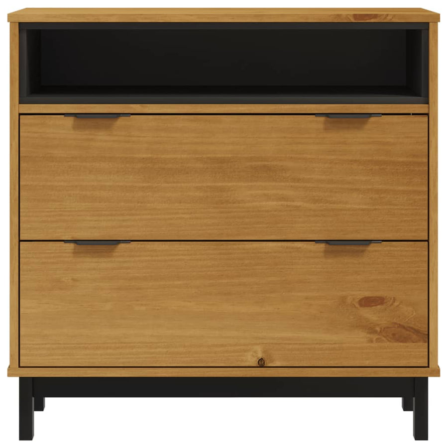 Ladekast Flam 80X40X80 Cm Massief Grenenhout