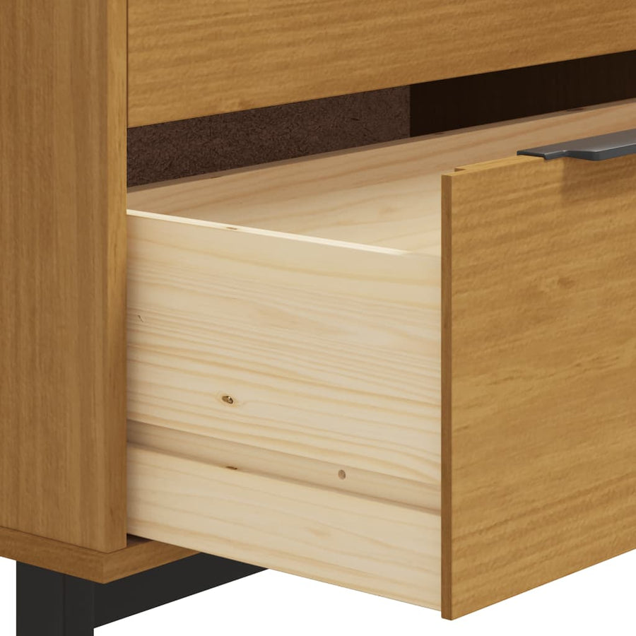 Ladekast Flam 80X40X80 Cm Massief Grenenhout