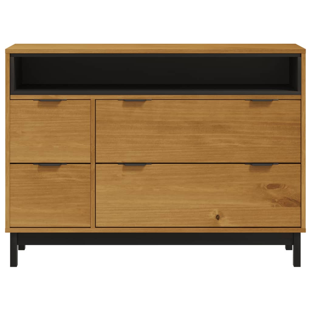 Ladekast Flam 110X40X80 Cm Massief Grenenhout