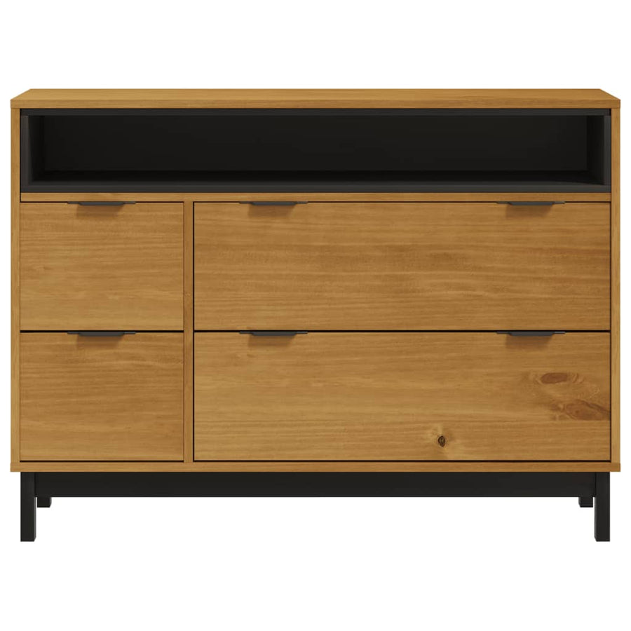 Ladekast Flam 110X40X80 Cm Massief Grenenhout