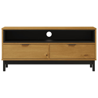 Tv-Meubel Flam 110X40X50 Cm Massief Grenenhout