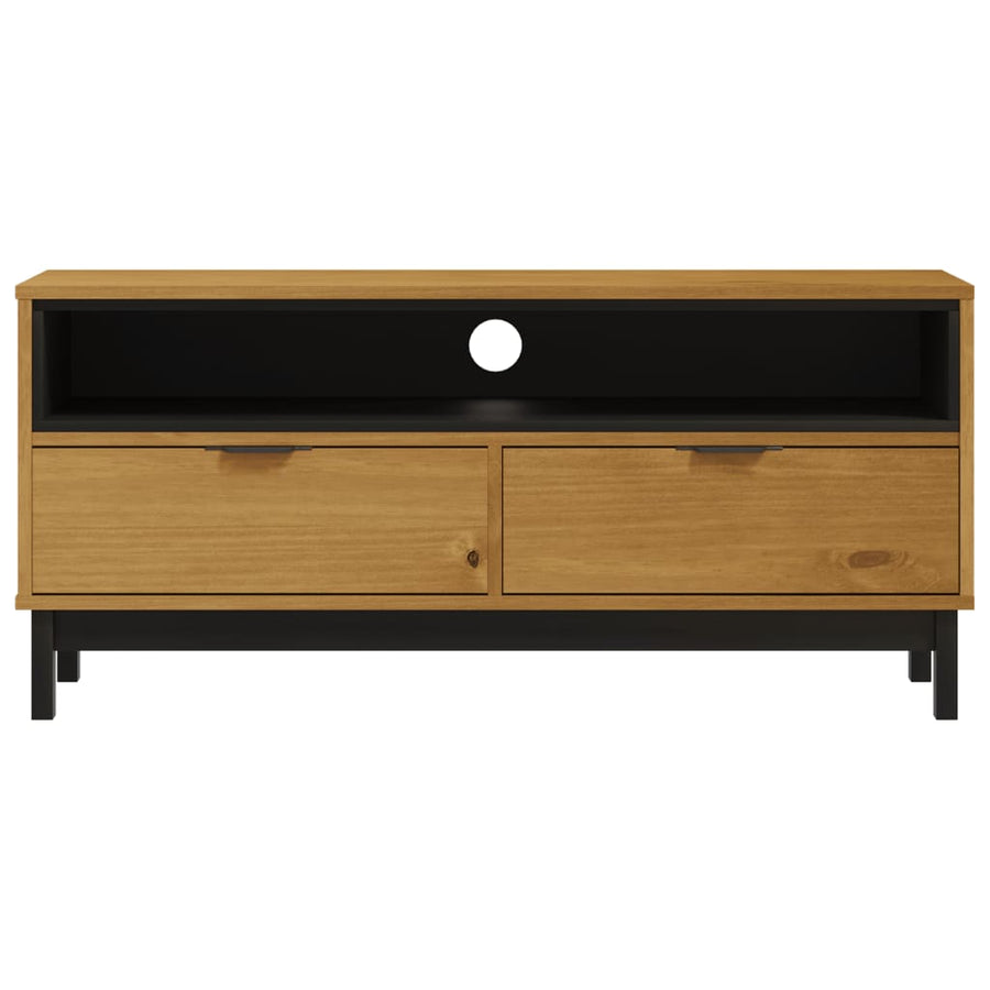 Tv-Meubel Flam 110X40X50 Cm Massief Grenenhout