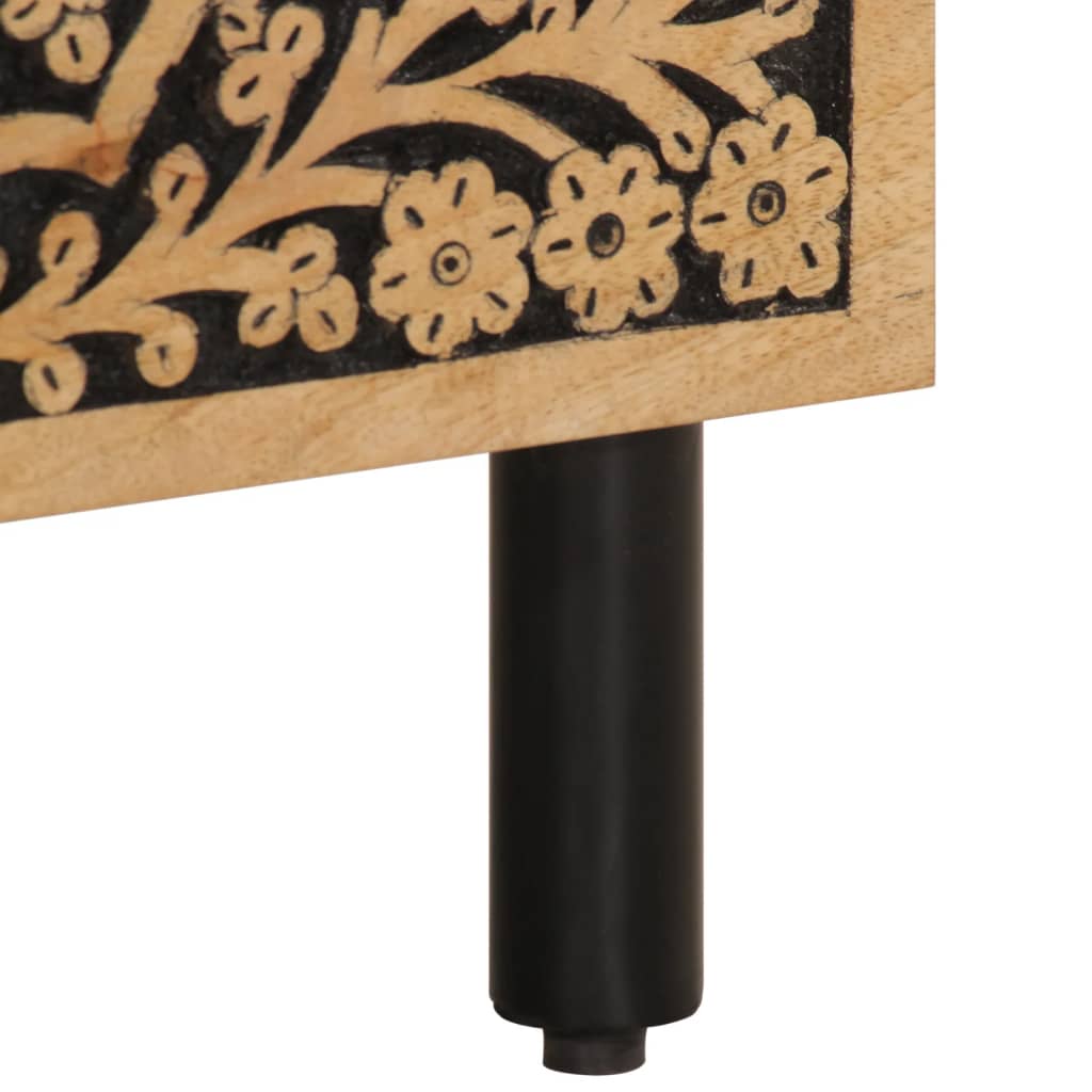 Nachtkastjes 2 St 40X33X46 Cm Massief Mangohout