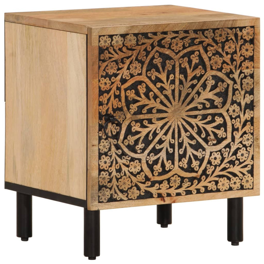 Nachtkastjes 2 St 40X33X46 Cm Massief Mangohout