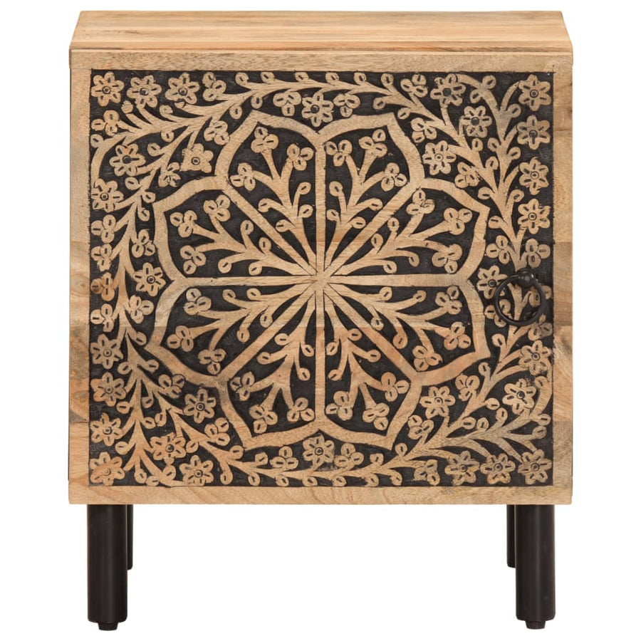 Nachtkastjes 2 St 40X33X46 Cm Massief Mangohout