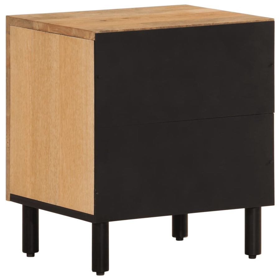 Nachtkastjes 2 St 40X33X46 Cm Massief Mangohout