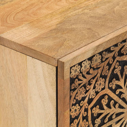 Nachtkastjes 2 St 40X33X46 Cm Massief Mangohout