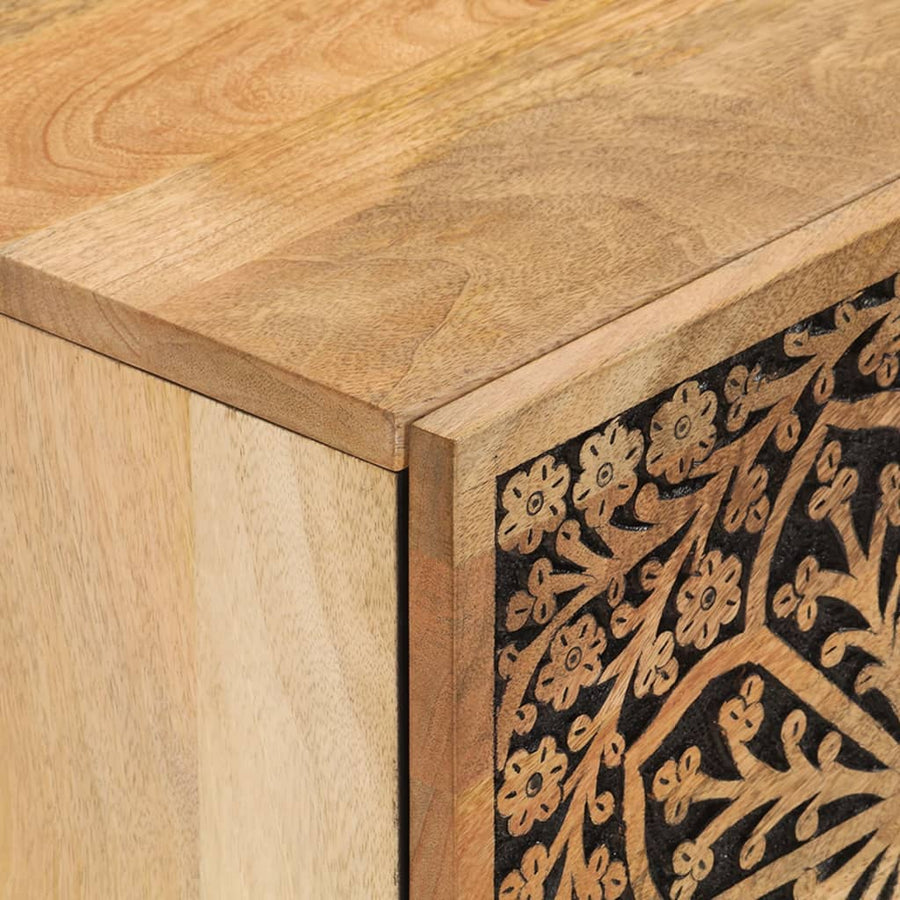 Nachtkastjes 2 St 40X33X46 Cm Massief Mangohout