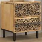 Nightstand 40x33x46 cm solid mango wood