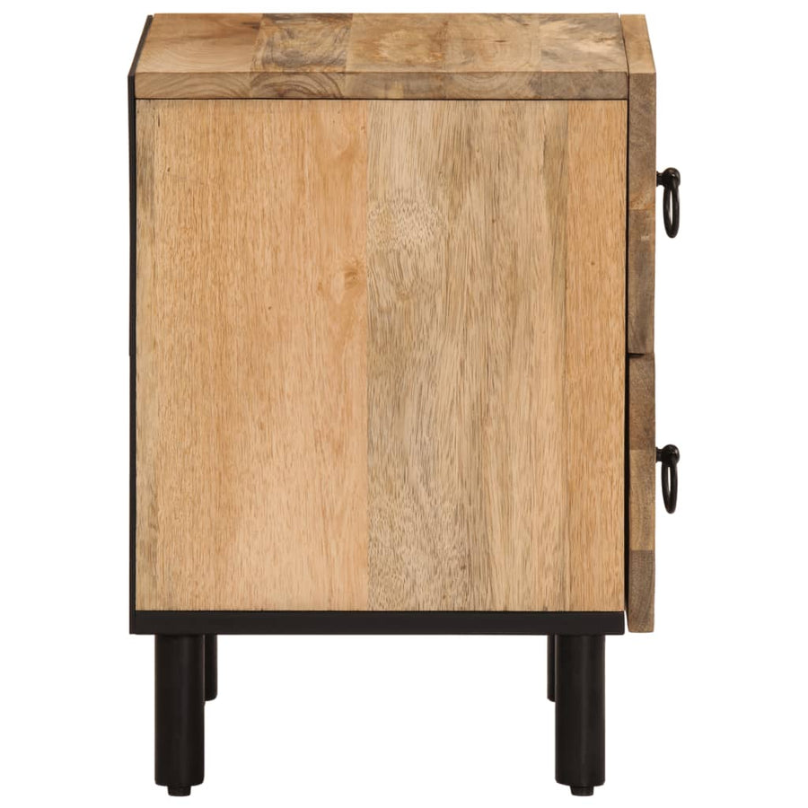 Nachtkastjes 2 St 40X33X46 Cm Massief Mangohout