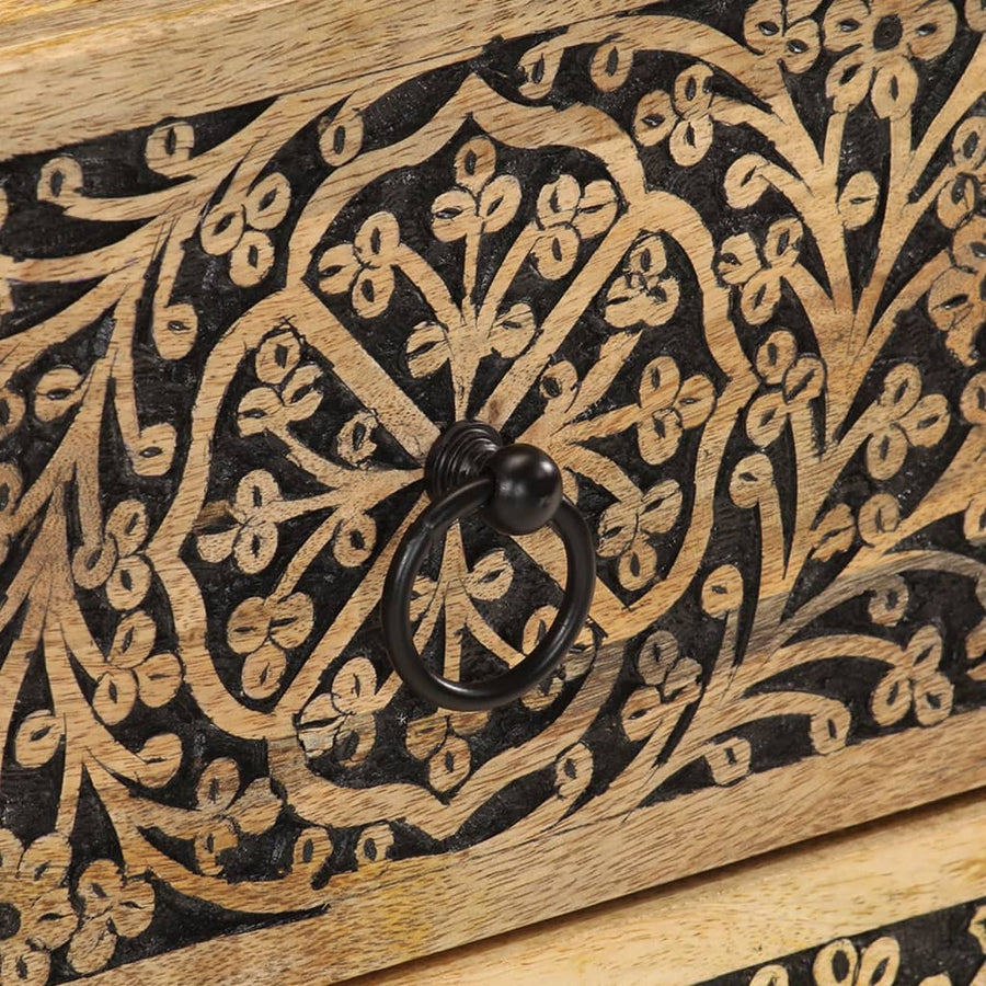 Nachtkastjes 2 St 40X33X46 Cm Massief Mangohout