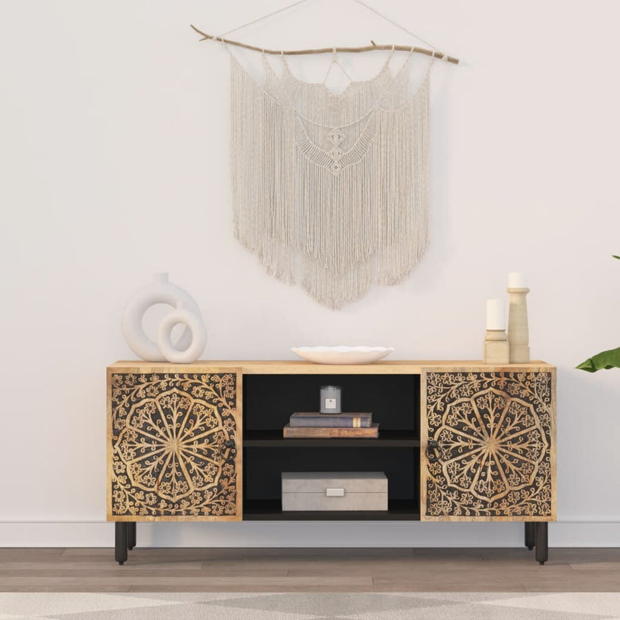 Tv-Meubel 105X33X46Cm Massief Mangohout