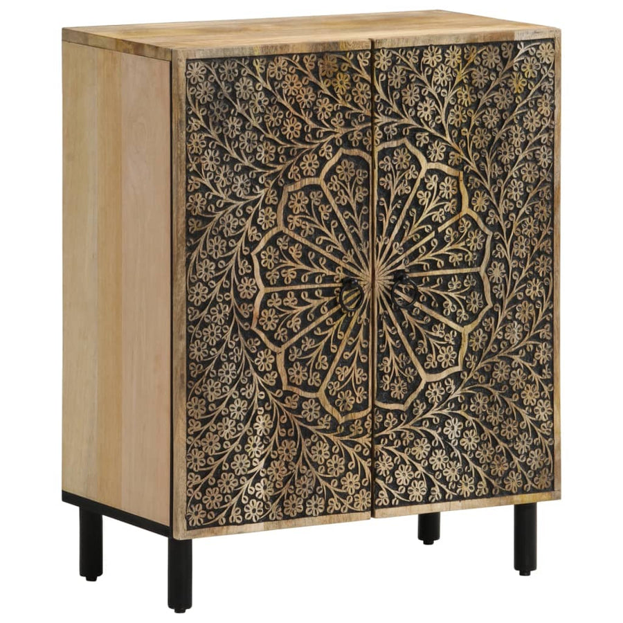 Bijzetkast 60X33X75 Cm Massief Mangohout