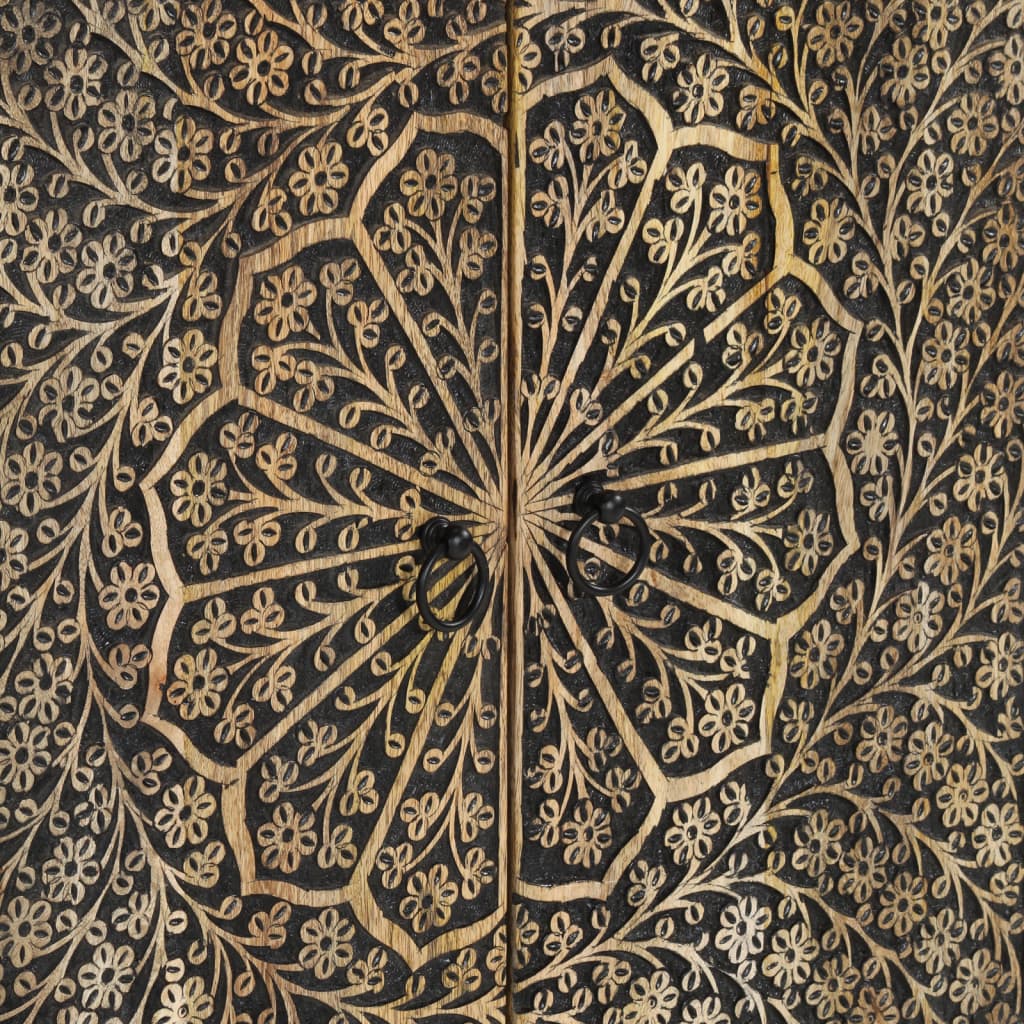 Bijzetkast 60X33X75 Cm Massief Mangohout