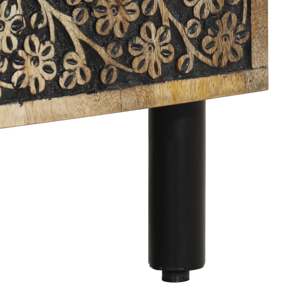 Bijzetkast 60X33X75 Cm Massief Mangohout