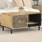 Coffee Table 80X50X40 Cm Solid Mango Wood