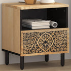 Nightstand 40x33x46 cm solid mango wood