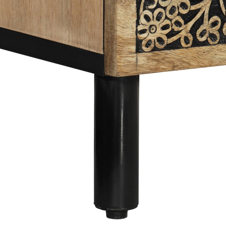 Nachtkastjes 2 St 40X33X46 Cm Massief Mangohout