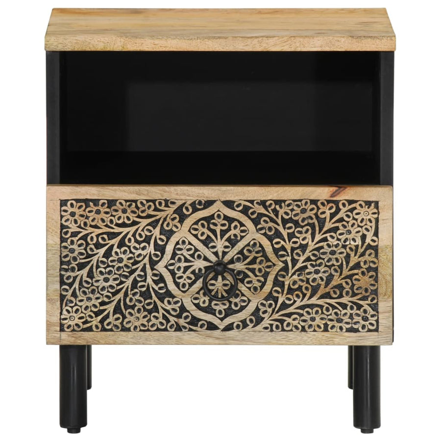 Nachtkastjes 2 St 40X33X46 Cm Massief Mangohout