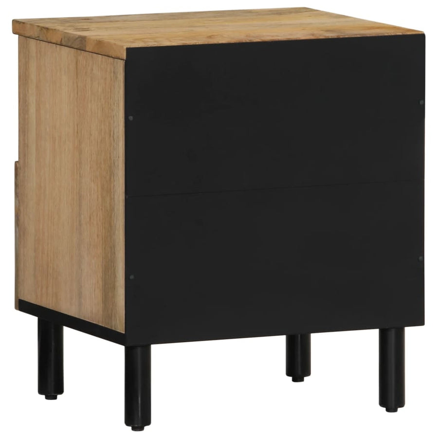 Nachtkastjes 2 St 40X33X46 Cm Massief Mangohout