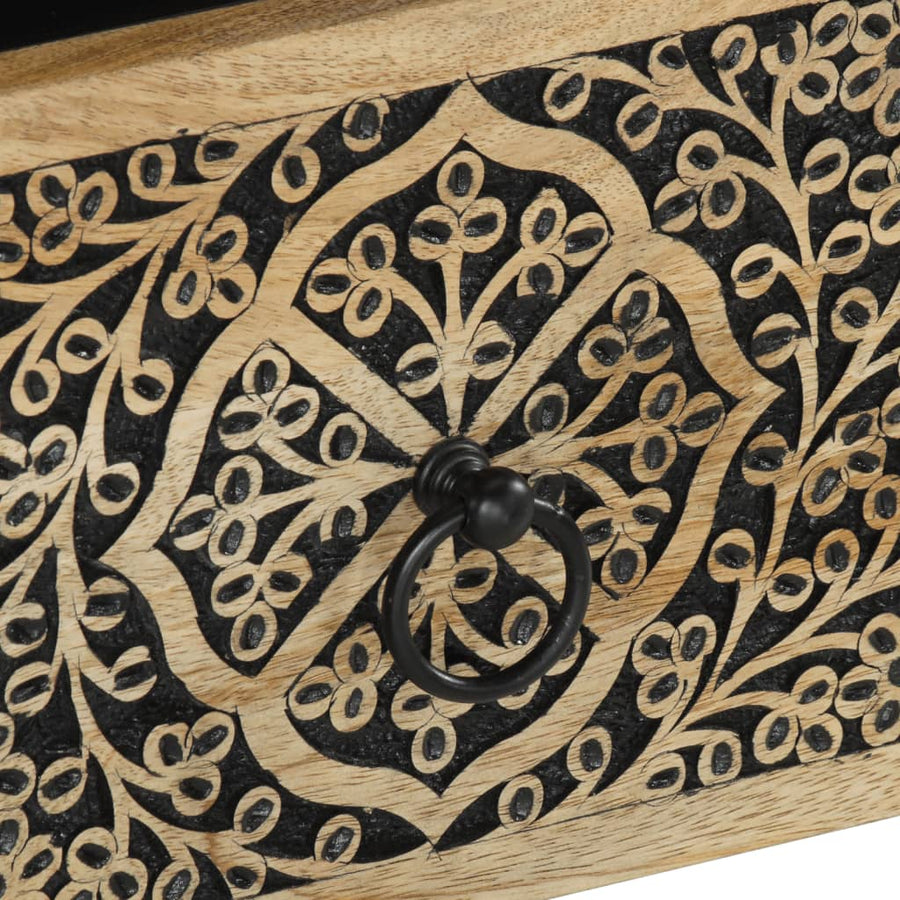 Nachtkastjes 2 St 40X33X46 Cm Massief Mangohout