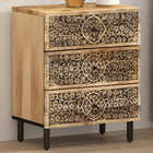 Nightstand 50x33x60 cm solid mango wood