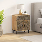 Nightstand 50x33x60 cm solid mango wood