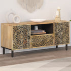 TV cabinet 105x33x46cm solid mango wood