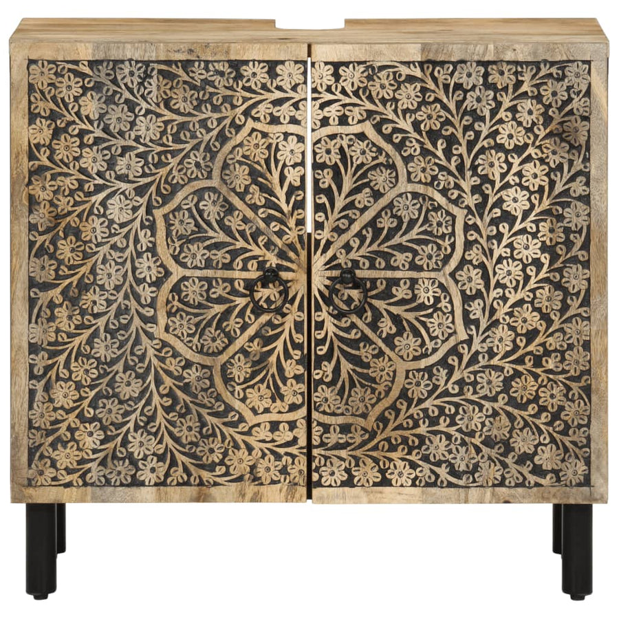Wastafelkast 62X33X58 Cm Massief Mangohout