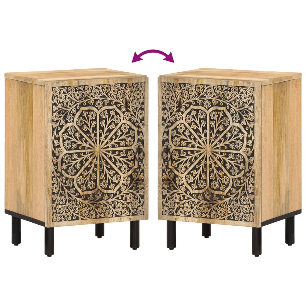 Badkamerkast 38X33X58 Cm Massief Mangohout
