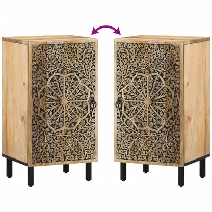 Bijzetkast 40X33X75 Cm Massief Mangohout